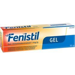 Eine Fenistil-Gel-Packung gegen Juckreiz.