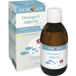 Braune Flasche und Schachtel mit Omega-3 Fischöl von Norsan.